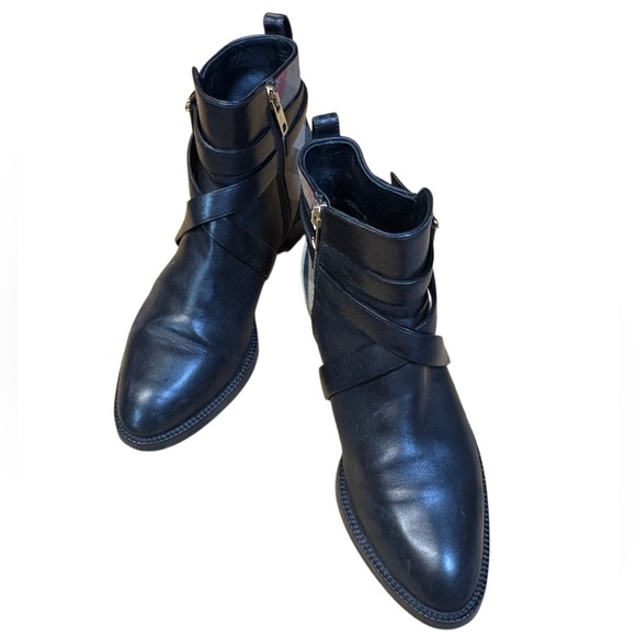 Burberry Pryle Boots Women 37 Black House Check Leather - Picture 7 of 11